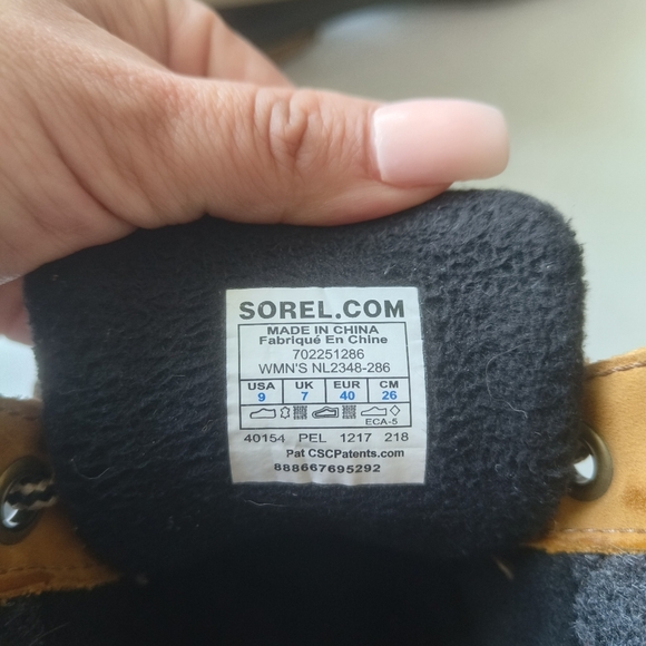 Sorel Womens Slimpack Brown Leather Lace II WP Insulated Heeled Duck Boot Sz 9 - Picture 8 of 9